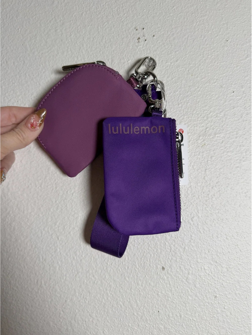 NWT Lululemon Dual Pouch Wristlet College Purple Mystic $48